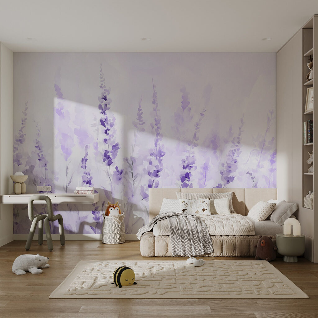 Schlanke Blüten in Aquarell — Interieur 3