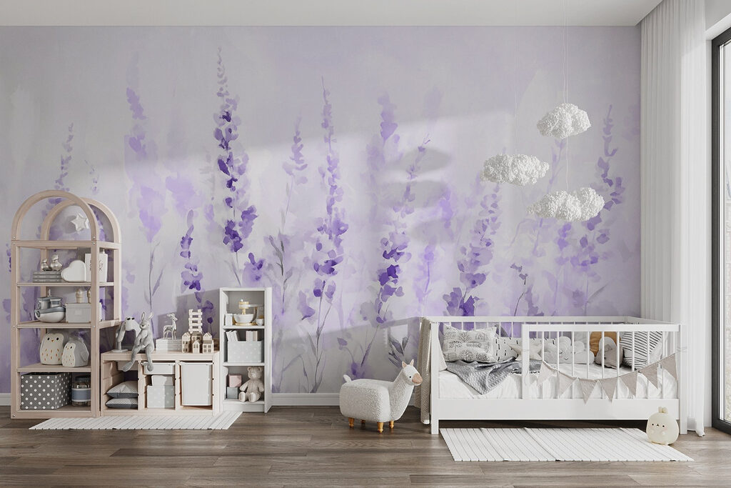Schlanke Blüten in Aquarell — Interieur 4
