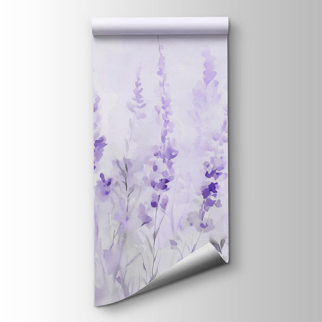 Schlanke Blüten in Aquarell — Produktansicht