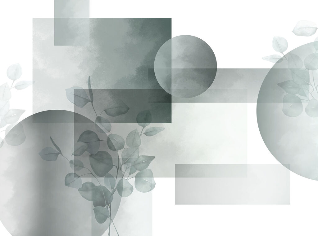 Geometrie und Blattwerk — ganzes Design